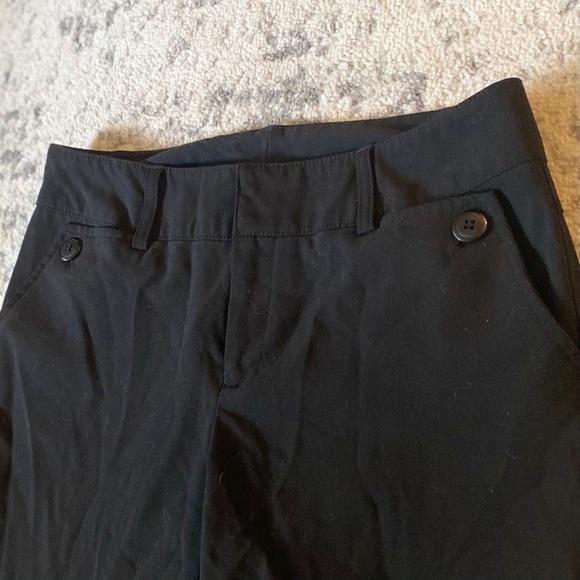 Black Stretch Cropped Pants - Picture 2 of 4